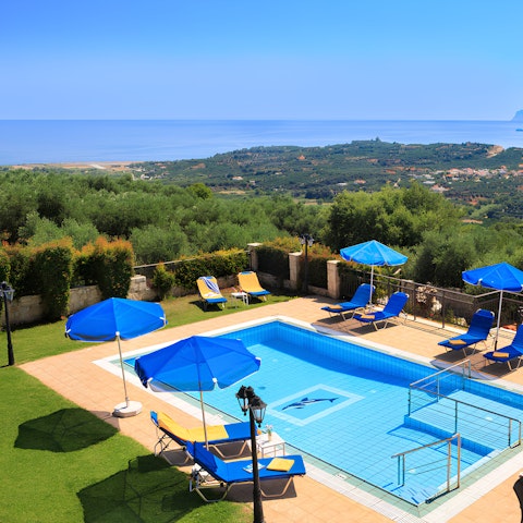 Beat the heat in the private pool
