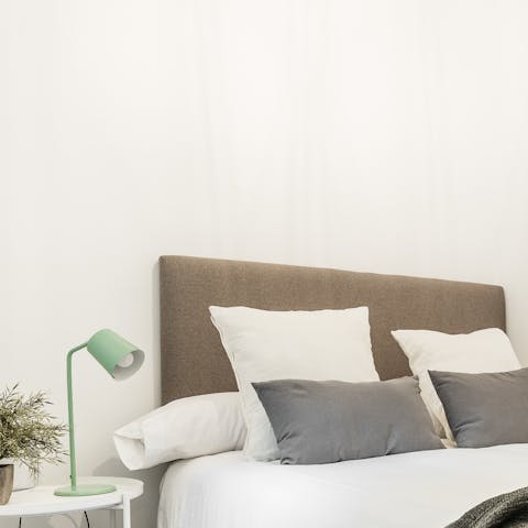 Wake up well-rested in the plush bedroom