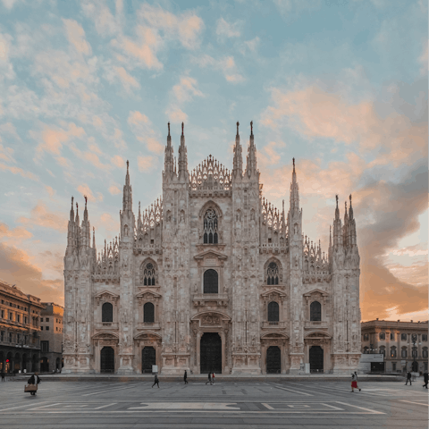 Take a ten-minute tram ride to the centre of Milan