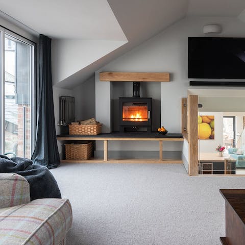 Curl up beside the fire for cosy film nights