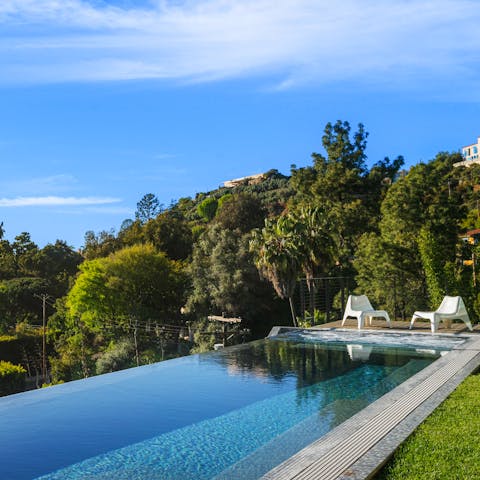Spend peaceful mornings in the tranquil infinity pool