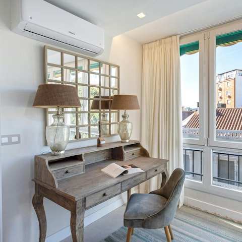Get distracted by the views while working at the desk