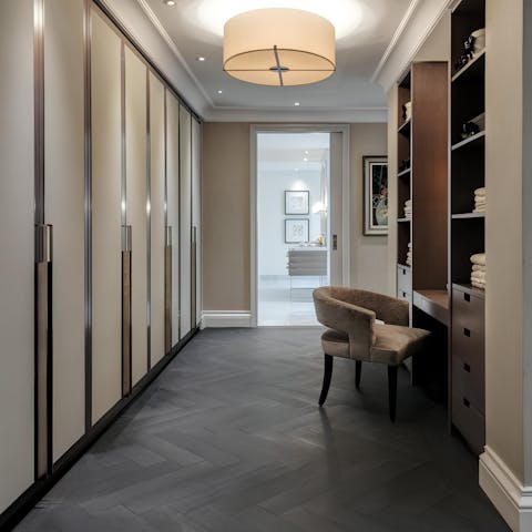 Fill up the walk-in wardrobe with purchases