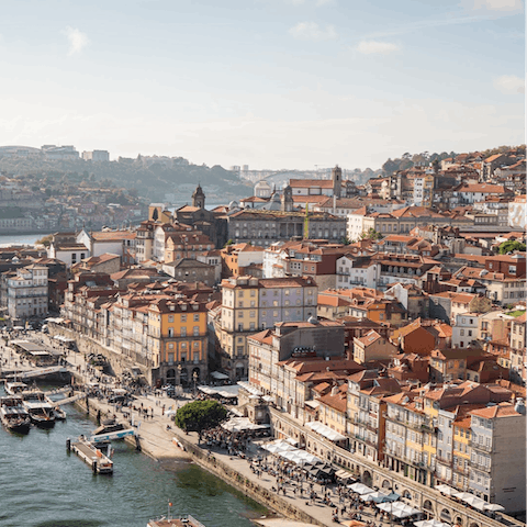 Explore Porto's historic city centre – it's a twenty-five-minute stroll from the Douro River