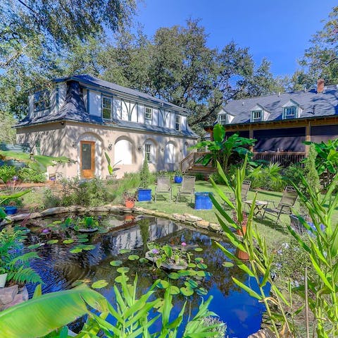 Sip your morning coffee surrounded by stunning gardens