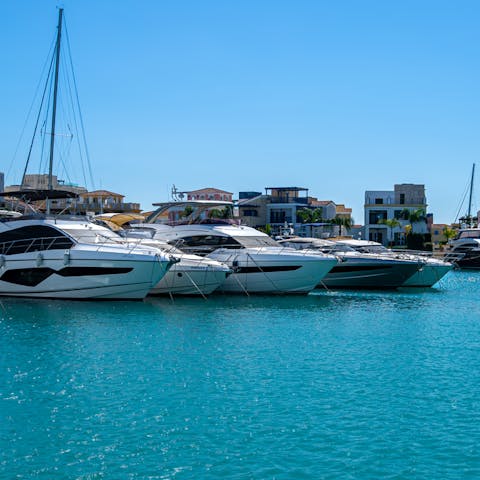 Hop in the car and spend an afternoon exploring the beautiful Limassol Marina