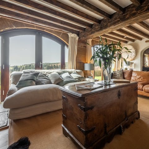 Spend cosy evenings in beneath the original wooden beams