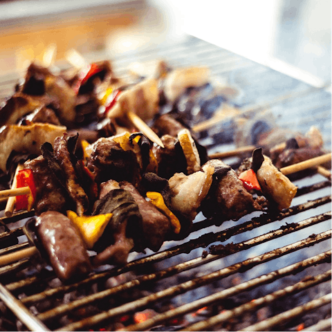 Light the grill and cook up an alfresco feast as the sun sets