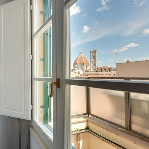 Admire the views of the Duomo di Firenze from inside, as well as out
