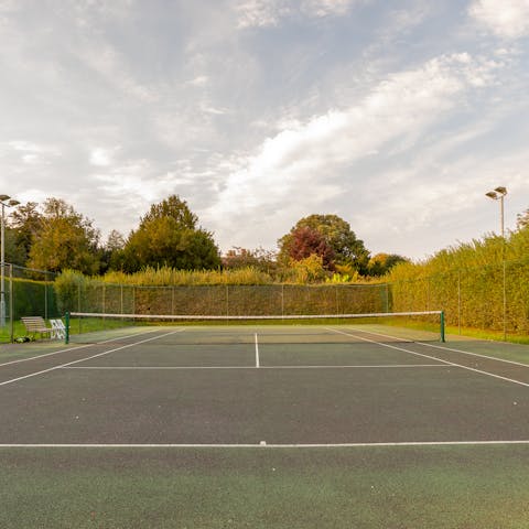 Don your finest whites for a round of tennis