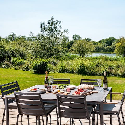 Look forward to family gatherings on the terrace