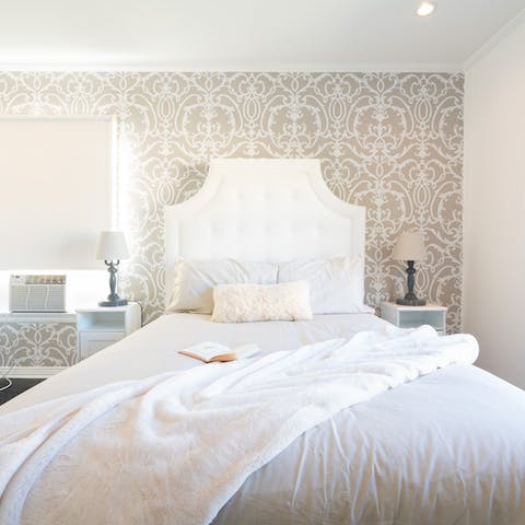 This stately headboard