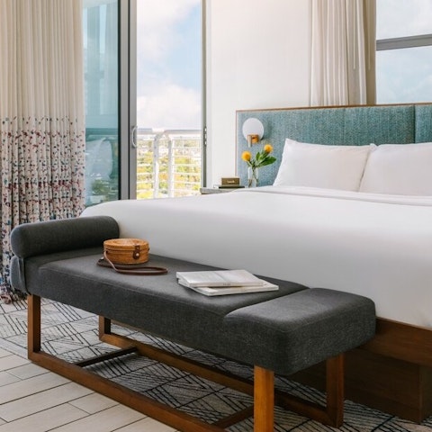 Wake in your sumptuous bed, ready for another day of exploring the coast