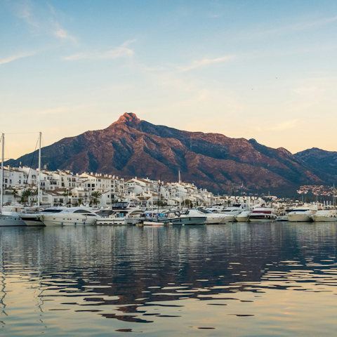 Drive ten minutes into stunning Marbella
