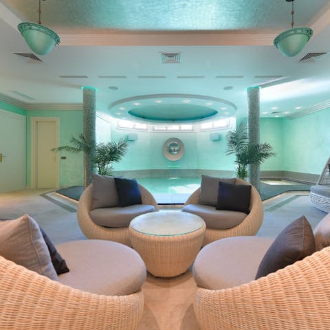 Enjoy some me time in the private spa