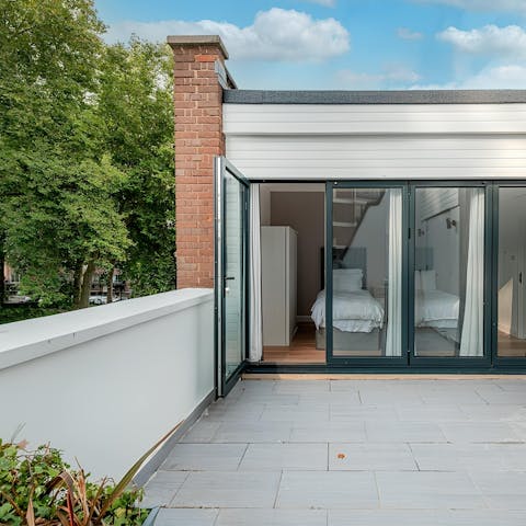 Have a coffee on the terrace in the morning