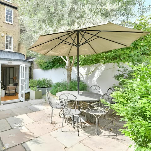 Dine outside in your private garden
