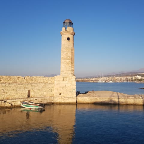 Visit historic Rethymno, 10km away