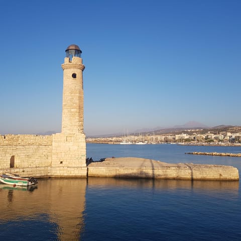 Visit the beautiful Rethimno – reachable in thirty-five minutes by car