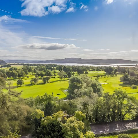 Explore Morecambe Bay, including the nearby town Grange-over-Sands