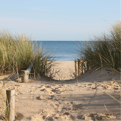The beach of Padstow awaits for a day of relaxing on the sand