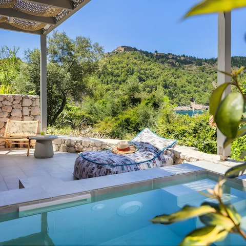 Enjoy a refreshing dip in the private plunge pool