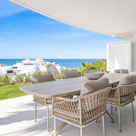 Gather for magical sunset drinks on the terrace