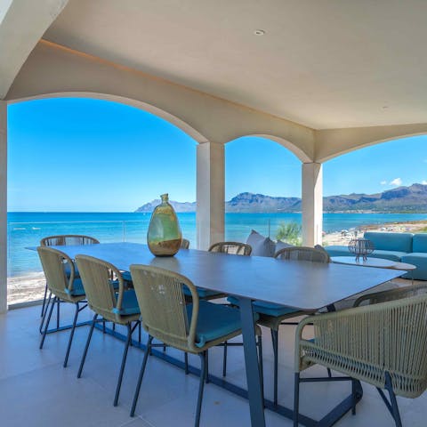 Enjoy unforgettable sun set drinks on the terrace