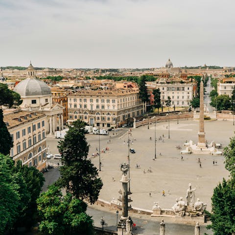 Stay within walking distance of the historic Piazza del Popolo