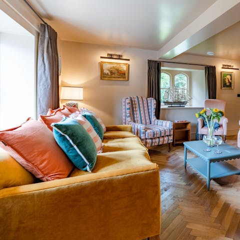 Spend cosy evenings curled up around the fire