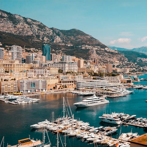 Spend the day in Monaco, just a one-hour drive away