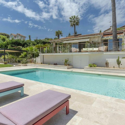 Splash around in the swimming pool