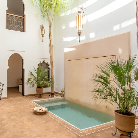 Cool off in the private plunge pool