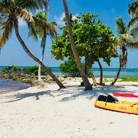 Sink your toes into the white sand of Key West shores