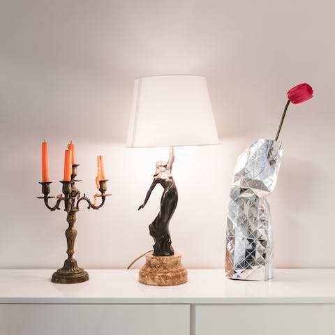 Enjoy the eclectic design details