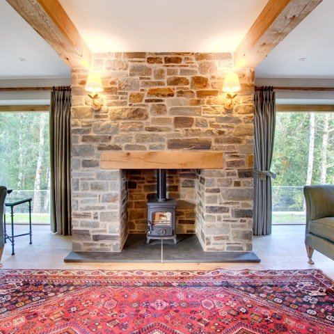 Cosy up by the log burner when the Welsh air turns nippy