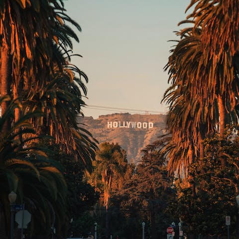 Explore Hollywood, just a ten-minute drive away