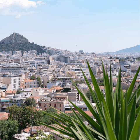 Marvel at the city's skyline from Pedion Areos Park, just a five-minute stroll away