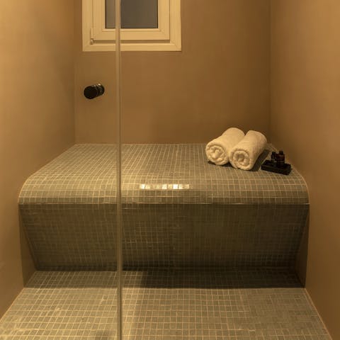 Hit refresh in the private steam room