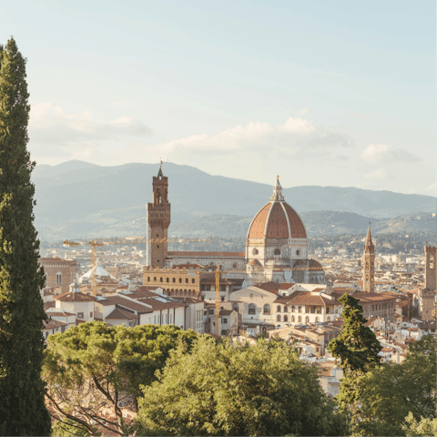 Explore Florence, an hour away in the car