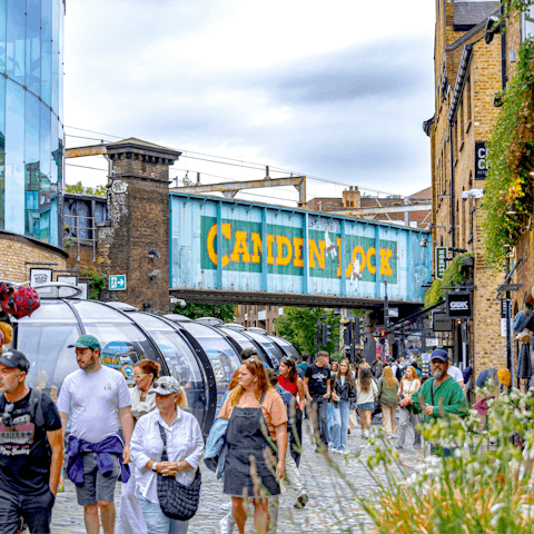 Spend the day at Camden Lock Market, a short walk away