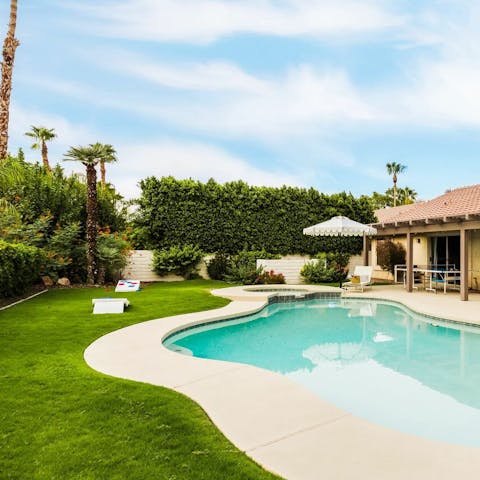 Cool down with a dip in the pool