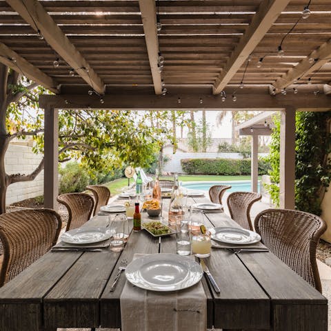 Dine alfresco and get the family together