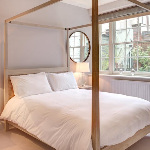 Look forward to snuggling up in the Egyptian cotton linens