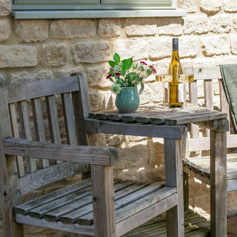 Relax on the patio with your favourite evening drinks
