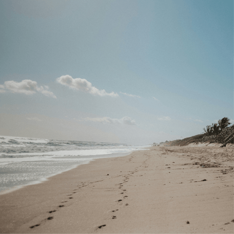 Enjoy direct access to sandy Melbourne Beach