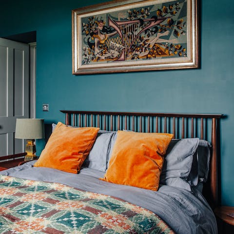 Unwind in the luxe and contemporary bedrooms