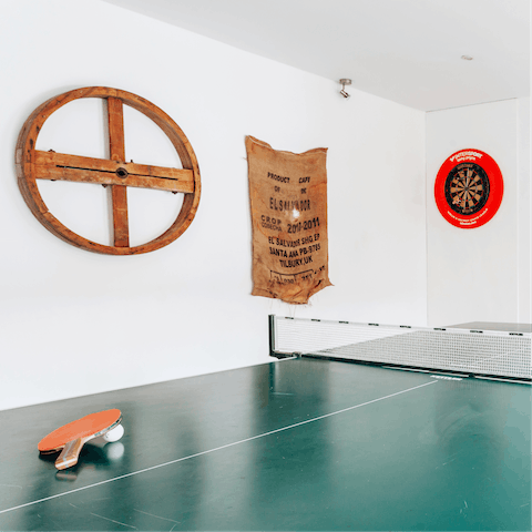 Play a few games of table tennis