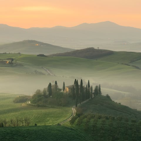 Make the most of your setting in Celle Sul Rigo, a pretty Tuscan hamlet