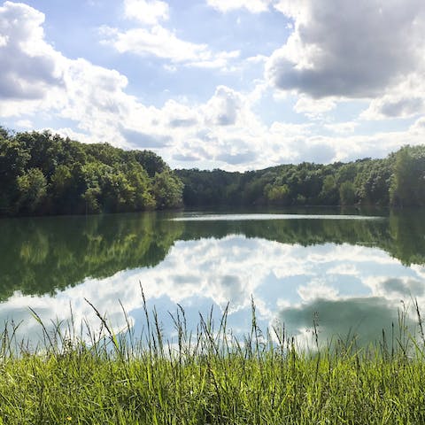 Embrace wild swimming in your own private lake